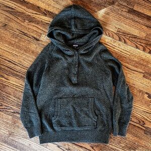 Patagonia Worn Wear Industrial Green Button Country Hoodie Unisex Size Small